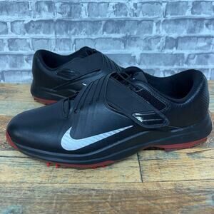 Nike TW 2017 Tiger Woods Black Silver Red Golf Cleats 880955-001 Mens Size 11.5